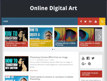 Tablet Screenshot of onlinedigitalart.com